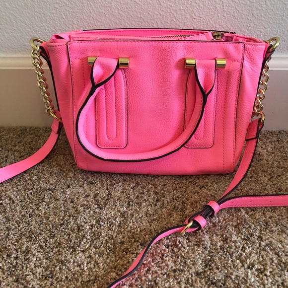 Merona Bags Neon Pink Crossbody Bag Poshmark